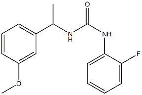 1-(2-fluorophenyl)-3-[1-(3-methoxyphenyl)ethyl]urea Structure