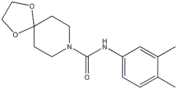 N-(3,4-dimethylphenyl)-1,4-dioxa-8-azaspiro[4.5]decane-8-carboxamide Structure