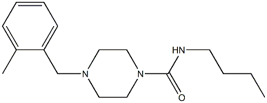 N-butyl-4-[(2-methylphenyl)methyl]piperazine-1-carboxamide