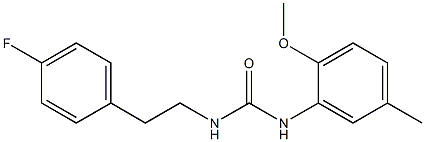  1-[2-(4-fluorophenyl)ethyl]-3-(2-methoxy-5-methylphenyl)urea