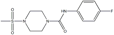 N-(4-fluorophenyl)-4-methylsulfonylpiperazine-1-carboxamide Structure