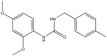 1-(2,4-dimethoxyphenyl)-3-[(4-methylphenyl)methyl]urea Structure