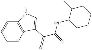 2-(1H-indol-3-yl)-N-(2-methylcyclohexyl)-2-oxoacetamide