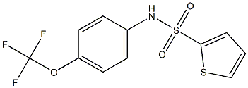 N-[4-(trifluoromethoxy)phenyl]thiophene-2-sulfonamide Struktur