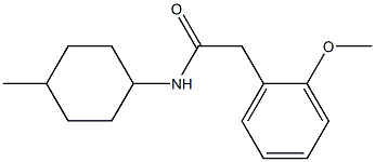 2-(2-methoxyphenyl)-N-(4-methylcyclohexyl)acetamide Structure