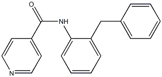 N-(2-benzylphenyl)pyridine-4-carboxamide 化学構造式