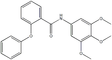 2-phenoxy-N-(3,4,5-trimethoxyphenyl)benzamide Structure