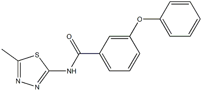 N-(5-methyl-1,3,4-thiadiazol-2-yl)-3-phenoxybenzamide Structure