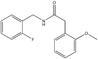 N-[(2-fluorophenyl)methyl]-2-(2-methoxyphenyl)acetamide Structure