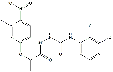 1-(2,3-dichlorophenyl)-3-[2-(3-methyl-4-nitrophenoxy)propanoylamino]urea