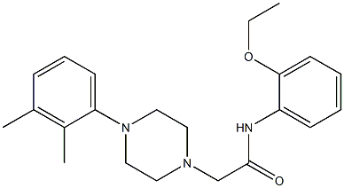 2-[4-(2,3-dimethylphenyl)piperazin-1-yl]-N-(2-ethoxyphenyl)acetamide 结构式