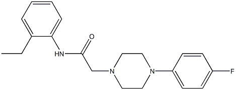  N-(2-ethylphenyl)-2-[4-(4-fluorophenyl)piperazin-1-yl]acetamide