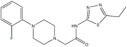 N-(5-ethyl-1,3,4-thiadiazol-2-yl)-2-[4-(2-fluorophenyl)piperazin-1-yl]acetamide