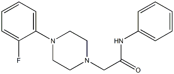 2-[4-(2-fluorophenyl)piperazin-1-yl]-N-phenylacetamide Struktur