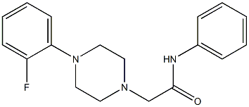 2-[4-(2-fluorophenyl)piperazin-1-yl]-N-phenylacetamide Structure