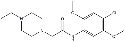 N-(4-chloro-2,5-dimethoxyphenyl)-2-(4-ethylpiperazin-1-yl)acetamide Structure