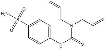 1,1-bis(prop-2-enyl)-3-(4-sulfamoylphenyl)thiourea Struktur