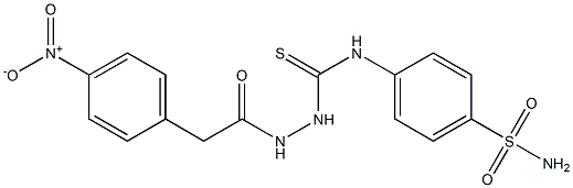 1-[[2-(4-nitrophenyl)acetyl]amino]-3-(4-sulfamoylphenyl)thiourea,,结构式