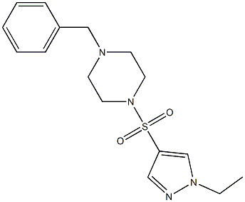 1-benzyl-4-(1-ethylpyrazol-4-yl)sulfonylpiperazine|