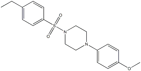 1-(4-ethylphenyl)sulfonyl-4-(4-methoxyphenyl)piperazine Structure