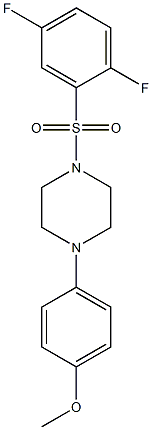 1-(2,5-difluorophenyl)sulfonyl-4-(4-methoxyphenyl)piperazine Structure