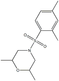 4-(2,4-dimethylphenyl)sulfonyl-2,6-dimethylmorpholine Structure