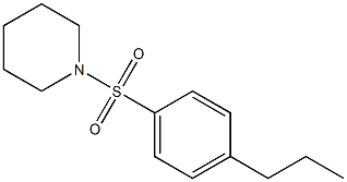 1-(4-propylphenyl)sulfonylpiperidine Structure