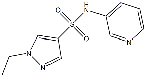 1-ethyl-N-pyridin-3-ylpyrazole-4-sulfonamide 结构式