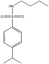 N-butyl-4-propan-2-ylbenzenesulfonamide 化学構造式