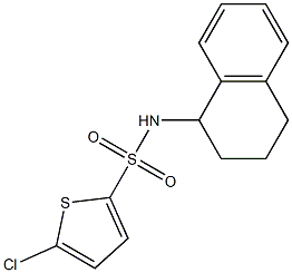 5-chloro-N-(1,2,3,4-tetrahydronaphthalen-1-yl)thiophene-2-sulfonamide Structure