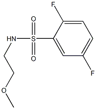 2,5-difluoro-N-(2-methoxyethyl)benzenesulfonamide Structure