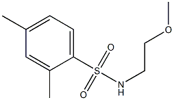 N-(2-methoxyethyl)-2,4-dimethylbenzenesulfonamide Structure