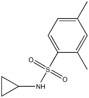 N-cyclopropyl-2,4-dimethylbenzenesulfonamide Structure