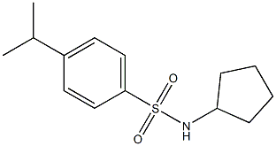 N-cyclopentyl-4-propan-2-ylbenzenesulfonamide Structure