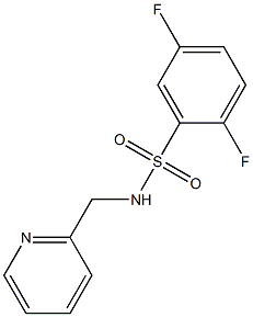 2,5-difluoro-N-(pyridin-2-ylmethyl)benzenesulfonamide Structure