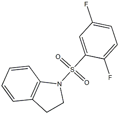 1-(2,5-difluorophenyl)sulfonyl-2,3-dihydroindole Struktur