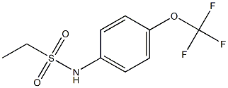 N-[4-(trifluoromethoxy)phenyl]ethanesulfonamide 化学構造式