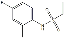 N-(4-fluoro-2-methylphenyl)ethanesulfonamide Structure