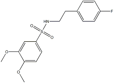  N-[2-(4-fluorophenyl)ethyl]-3,4-dimethoxybenzenesulfonamide