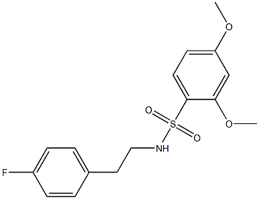 N-[2-(4-fluorophenyl)ethyl]-2,4-dimethoxybenzenesulfonamide Structure