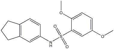 N-(2,3-dihydro-1H-inden-5-yl)-2,5-dimethoxybenzenesulfonamide Structure