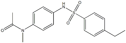 N-[4-[(4-ethylphenyl)sulfonylamino]phenyl]-N-methylacetamide Structure