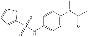 N-methyl-N-[4-(thiophen-2-ylsulfonylamino)phenyl]acetamide Structure