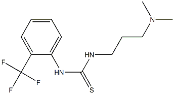 1-[3-(dimethylamino)propyl]-3-[2-(trifluoromethyl)phenyl]thiourea Structure