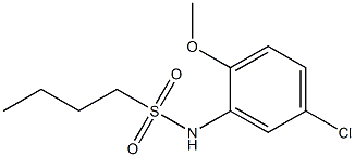 N-(5-chloro-2-methoxyphenyl)butane-1-sulfonamide Struktur