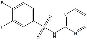 3,4-difluoro-N-pyrimidin-2-ylbenzenesulfonamide Structure