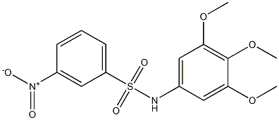 3-nitro-N-(3,4,5-trimethoxyphenyl)benzenesulfonamide Structure