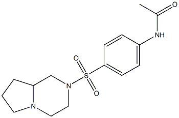N-[4-(3,4,6,7,8,8a-hexahydro-1H-pyrrolo[1,2-a]pyrazin-2-ylsulfonyl)phenyl]acetamide Structure