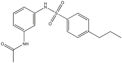 N-[3-[(4-propylphenyl)sulfonylamino]phenyl]acetamide,,结构式