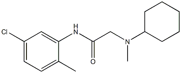 N-(5-chloro-2-methylphenyl)-2-[cyclohexyl(methyl)amino]acetamide Struktur